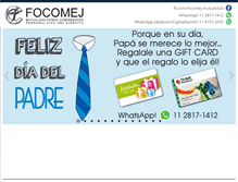 Tablet Screenshot of focomej.org.ar